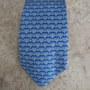 New Vineyard Vines Hanukkah Jewish Blue Ties